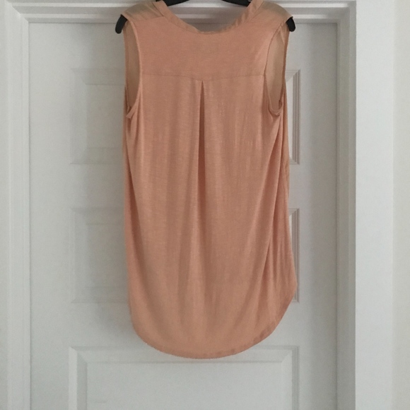 Anthropology Blush Pink Sleeveless Blouse - Picture 4 of 4